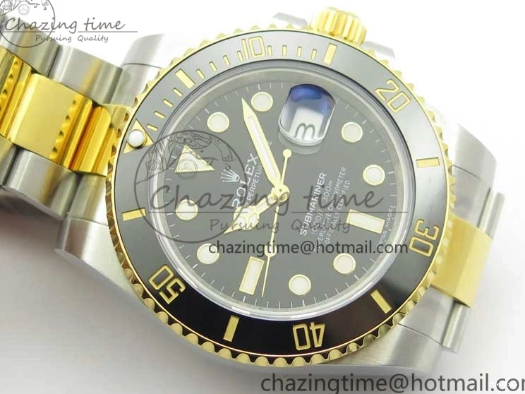 MiroTime 0309 Submariner 116613 LN Black Ceramic D1F 1:1 Best Edition Wrapped Gold SS Case and Bracelet A Lightweight 3186